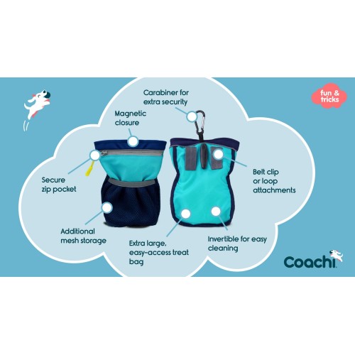 Coachi PRO Train and Treat Bag - Coral