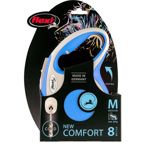 Flexi New Comfort Cord M - Blauw 8m
