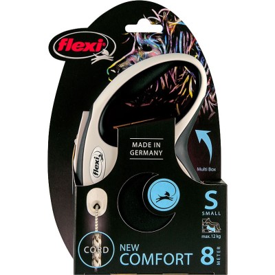 Flexi New Comfort Cord S - Zwart 8m