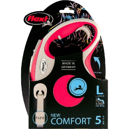 Flexi New Comfort Tape L 5m - Rood