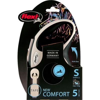 Flexi New Comfort Tape S 5m - Zwart