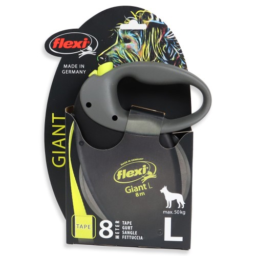 Flexi New Neon Giant Tape Geel - L 8m