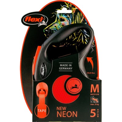 Flexi New Neon Tape M 5m - Oranje