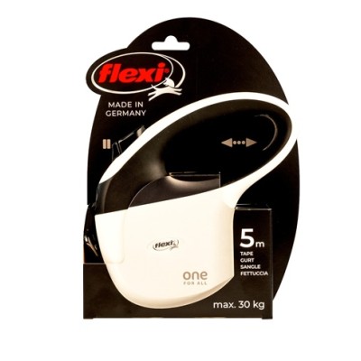 Flexi Rollijn All for One Tape - Zwart/Wit 5M