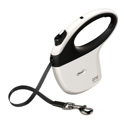 Flexi Rollijn All for One Tape - Zwart/Wit 5M