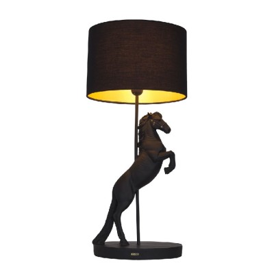 Happy House Lamp Steigerend Paard - Zwart