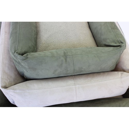 Happy House Mand Suede/Teddy - Groen 4 maten
