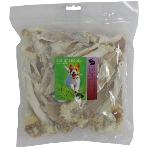 Hondensnack Natuurlijk - Konijnenoren 250gr