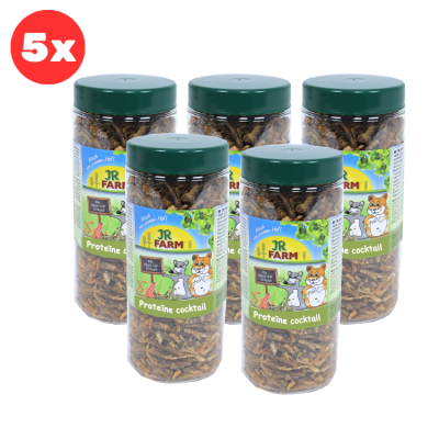 JR Farm Knaagdiersnack Proteïne Cocktail - 5x 75gr