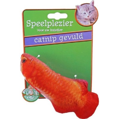 Kattenspeelgoed Vis Oranje met Catnip