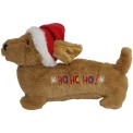 Kerst Hond Teckel Hond HO HO HO - 33cm