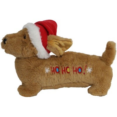 Kerst Hond Teckel Hond HO HO HO - 33cm