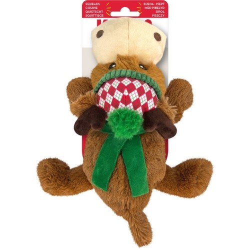 Kerst Hond Kong Cozie Reindeer - M Kerst Hond Kong Cozie Reindeer - M