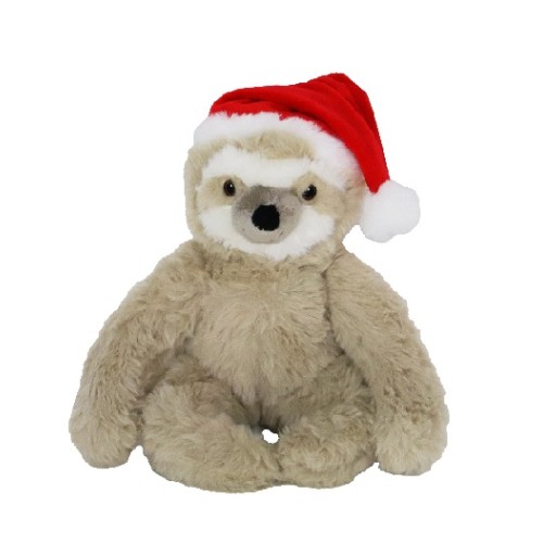 Kerst Hondenspeelgoed Luiaard met Kerstmuts - 32cm Kerst Hondenspeelgoed Luiaard met Kerstmuts - 32cm