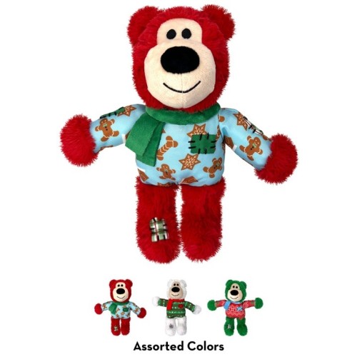 Kerst Hond Kong Holiday Knots Bear - S/M Assorti Kerst Hond Kong Holiday Knots Bear - S/M Assorti