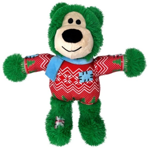 Kerst Hond Kong Holiday Knots Bear - S/M Assorti Kerst Hond Kong Holiday Knots Bear - S/M Assorti