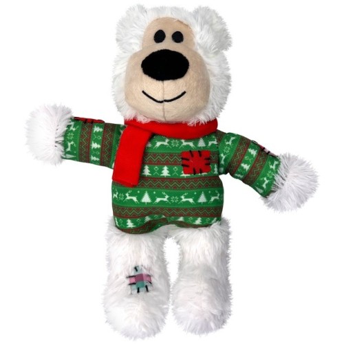 Kerst Hond Kong Holiday Knots Bear - S/M Assorti Kerst Hond Kong Holiday Knots Bear - S/M Assorti
