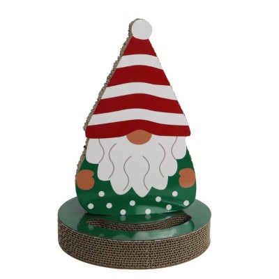 Kerst Kat Krab Gnoom - Krabkarton met Speelbal Kerst Kat Krab Gnoom - Krabkarton met Speelbal