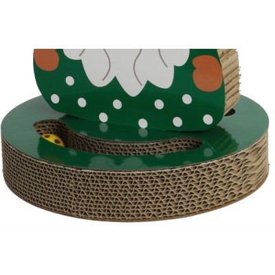 Kerst Kat Krab Gnoom - Krabkarton met Speelbal Kerst Kat Krab Gnoom - Krabkarton met Speelbal