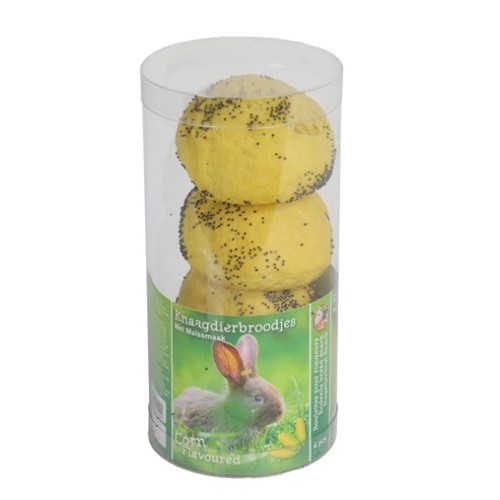 Knaagdiersnack Maisbroodjes - 4 stuks