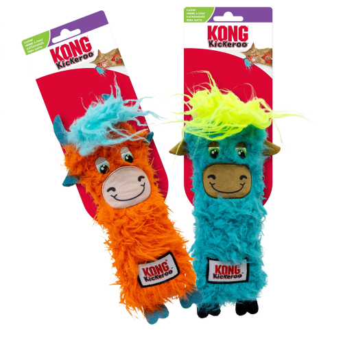Kong Kat Kickeroo - Highland Cow Assorti