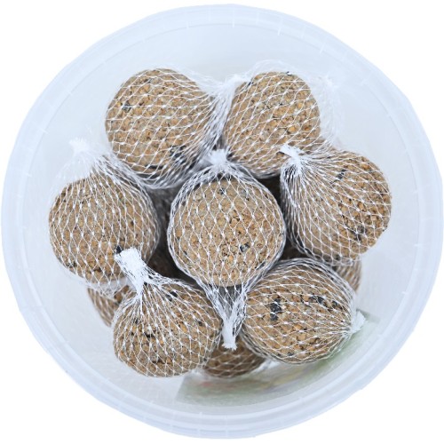 Vogelvoer Meelwormbollen in Net - 14 stuks