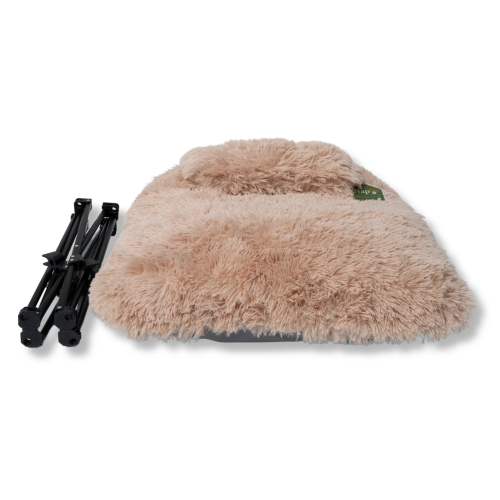 Napzzz Ligstoel Fuzzle met Kussen - Beige