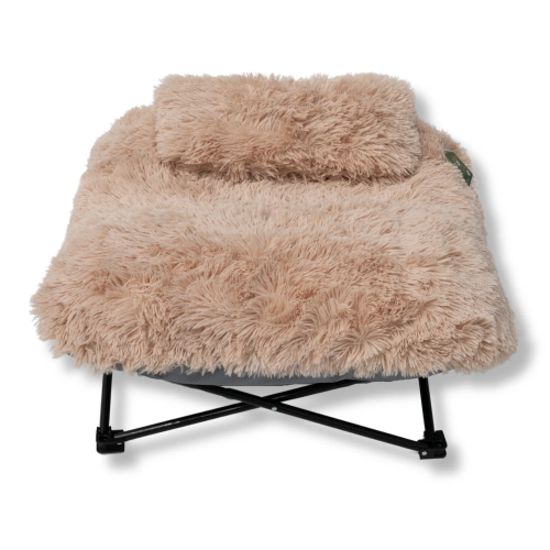 Napzzz Ligstoel Fuzzle met Kussen - Beige