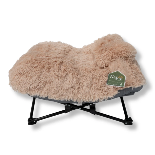 Napzzz Ligstoel Fuzzle met Kussen - Beige