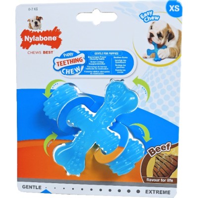 Nylabone Puppy Chew X-Bone XS - Beef