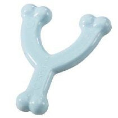 Nylabone Puppy Dental Wishbone Kip - XS Blauw
