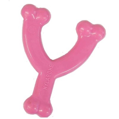 Nylabone Puppy Dental Wishbone Kip - XS Roze