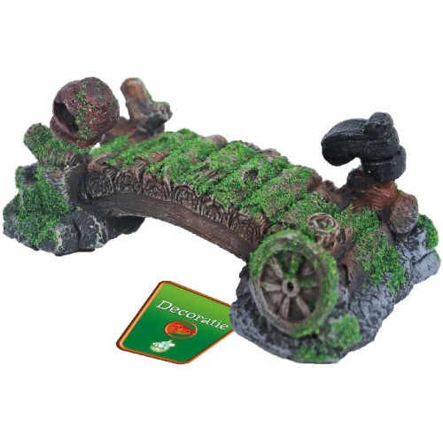 Ornament Brug met Laars en Mos