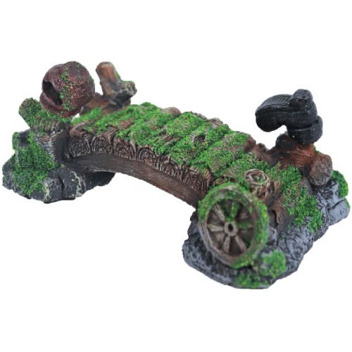 Ornament Brug met Laars en Mos