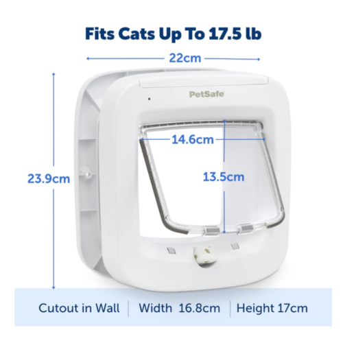 Petsafe Kattenluik Microchip - Wit