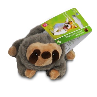 Pluche Luiaard ECO met geluid - 35 cm