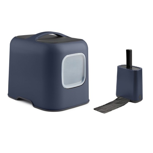 Rotho Kattenbak Set Schep/Zakken - Midnight Blue