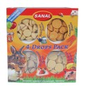 Sanal Knaagdiersnack Drops - 4x 35gr Mix Sanal Knaagdiersnack Drops - 4x 35gr Mix