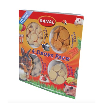 Sanal Knaagdiersnack Drops - 4x 35gr Mix Sanal Knaagdiersnack Drops - 4x 35gr Mix