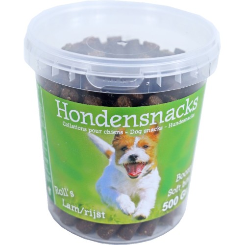 Hondensnack Rolls Lam/Rijst - 500 gr