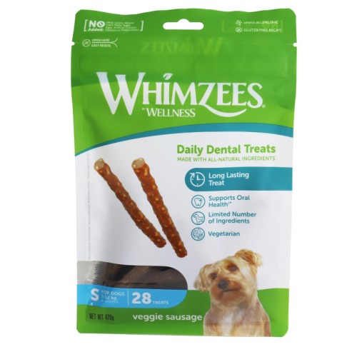Hondensnack Whimzees Snack Veggie Sausage - S 28st