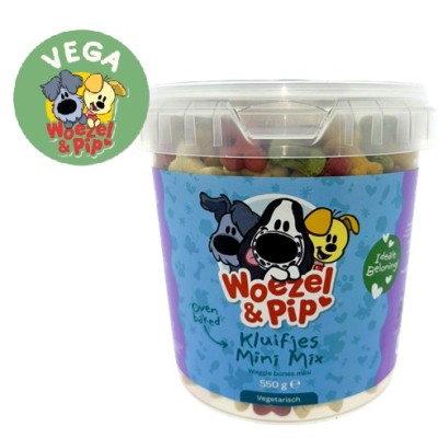 Woezel en Pip Hondenkoekjes - Kluifjes Mini Mix Vega