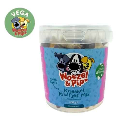 Woezel en Pip Hondenkoekjes - Knabbel Kluifmix Vega