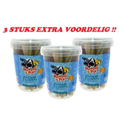 Woezel en Pip Hondensnack - Kwispel Twisters