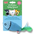 Woezel en Pip Kattenspeelgoed - Ritselvis Blauw 25cm