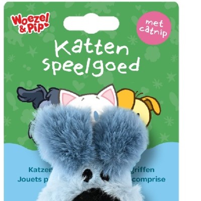 Woezel en Pip Kattenspeelgoed Speelbal met Veren - Woezel