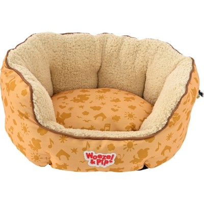 Woezel en Pip Mand Rond - Geel 50cm