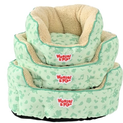 Woezel en Pip Mand Rond - Groen 40cm
