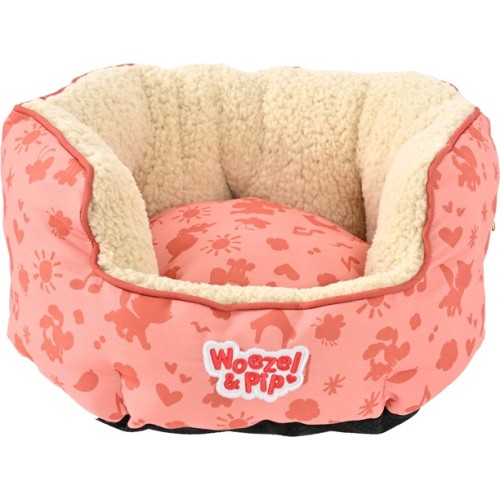 Woezel en Pip Mand Rond - Roze 40cm
