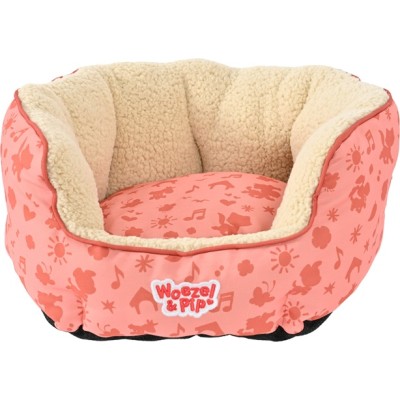 Woezel en Pip Mand Rond - Roze 50cm